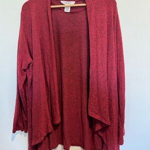 Workshop Republic Clothing Deep Red Cardigan